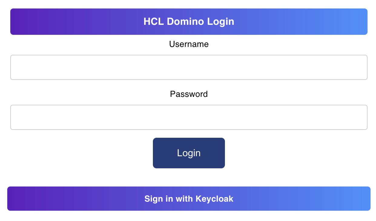 OFBA external IdP login UI