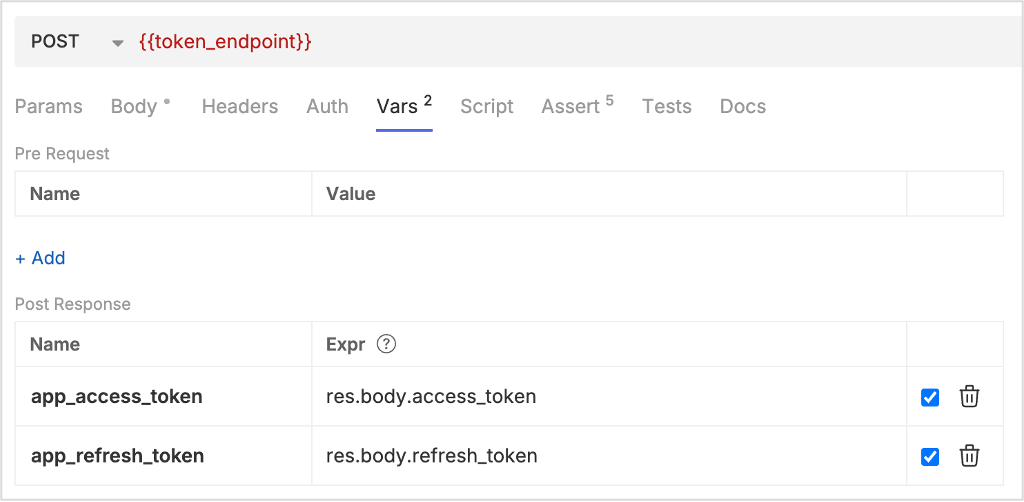 Bruno exchange refresh token to access token API