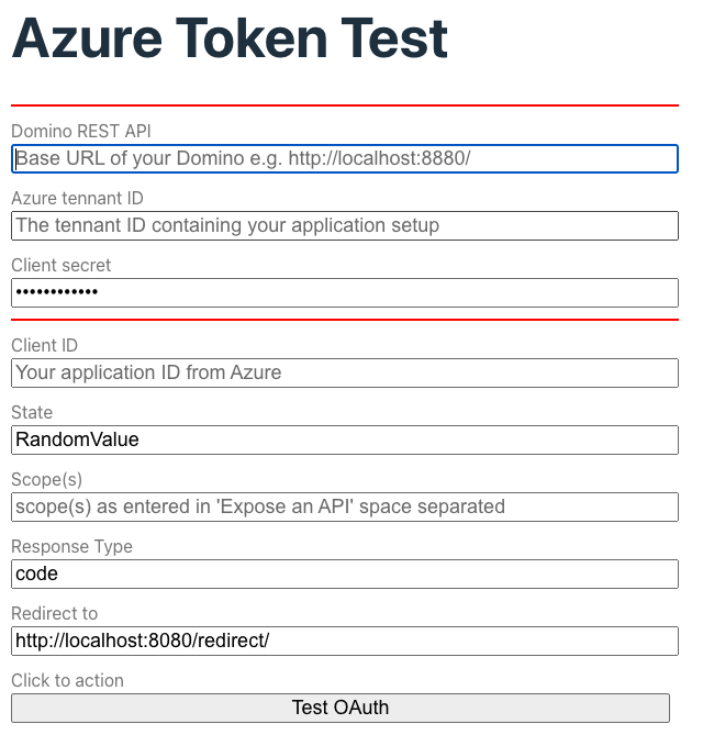 Azure app registration