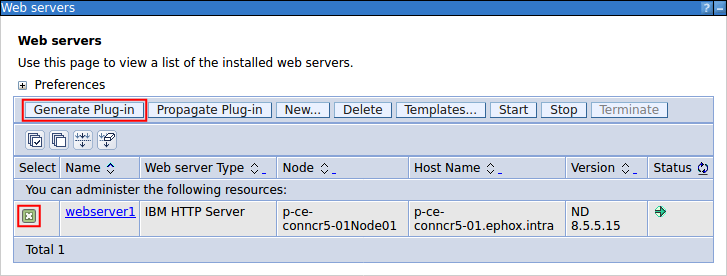 Generate the webserver plugin