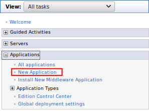 New Websphere application link