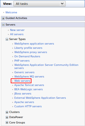 Show webserver list