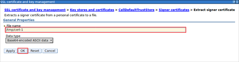 Certificate extraction options