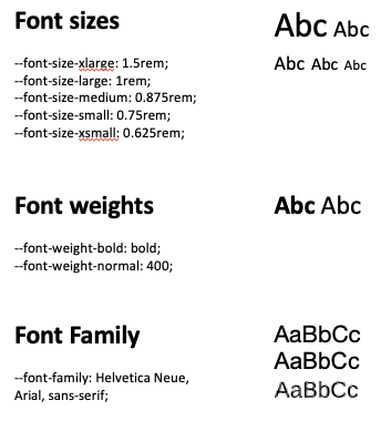 Font Styles