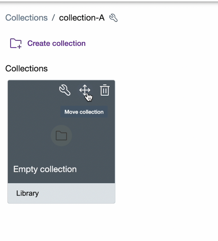 Move collection option