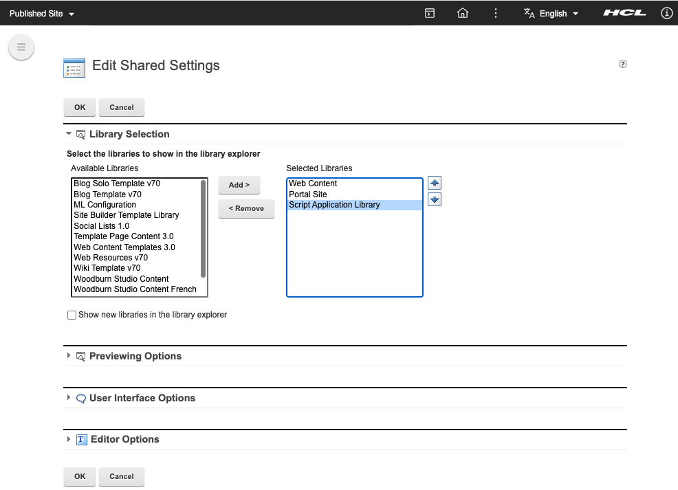 Script Application Library