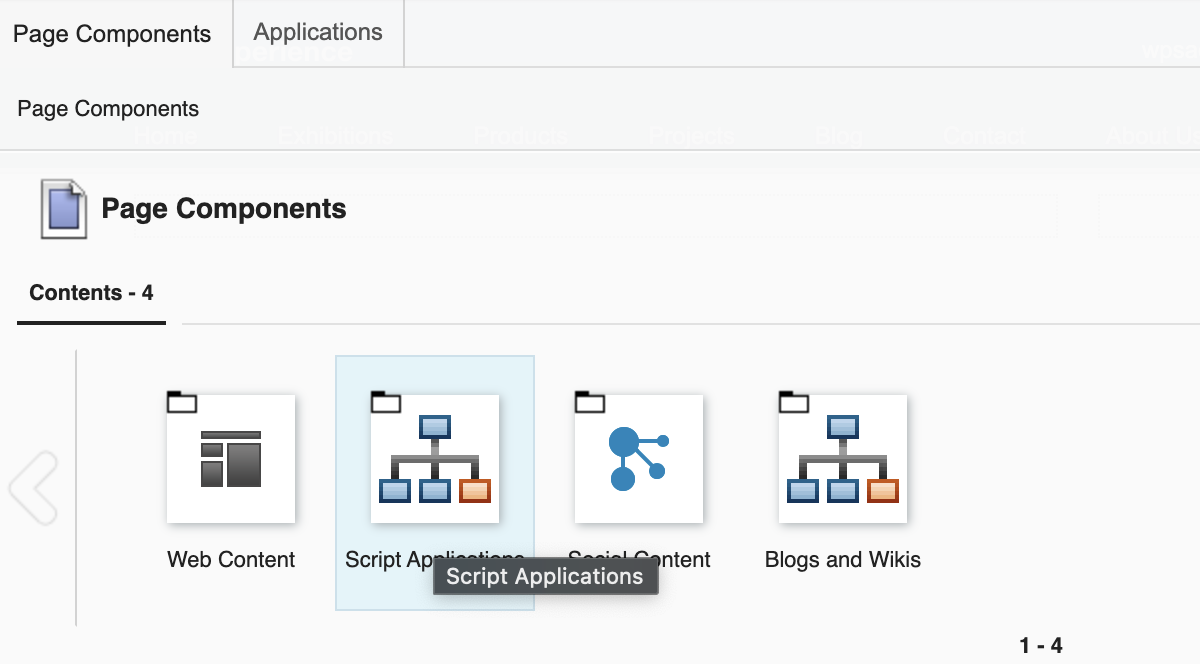 Choose script applications