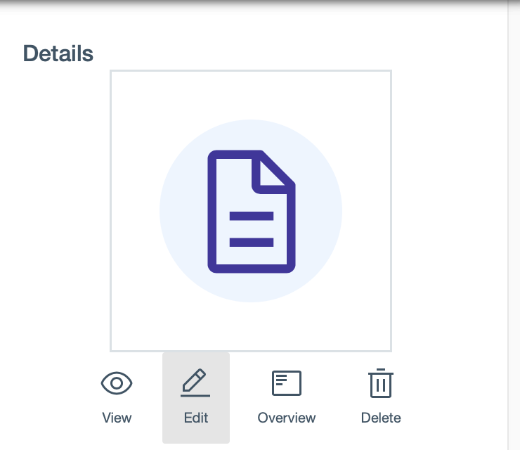 Edit Web Content from Metadata column