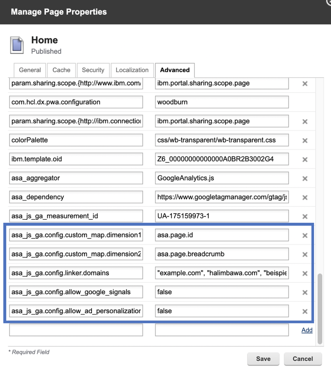 Optionally configure the DX Google Analytics Aggregator to use a custom map