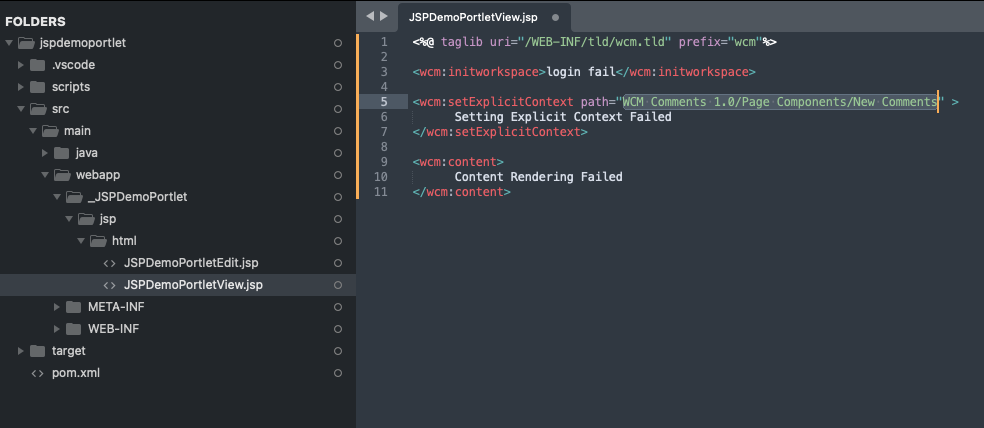 WCM JSP Tags in View Files of Custom Portlet