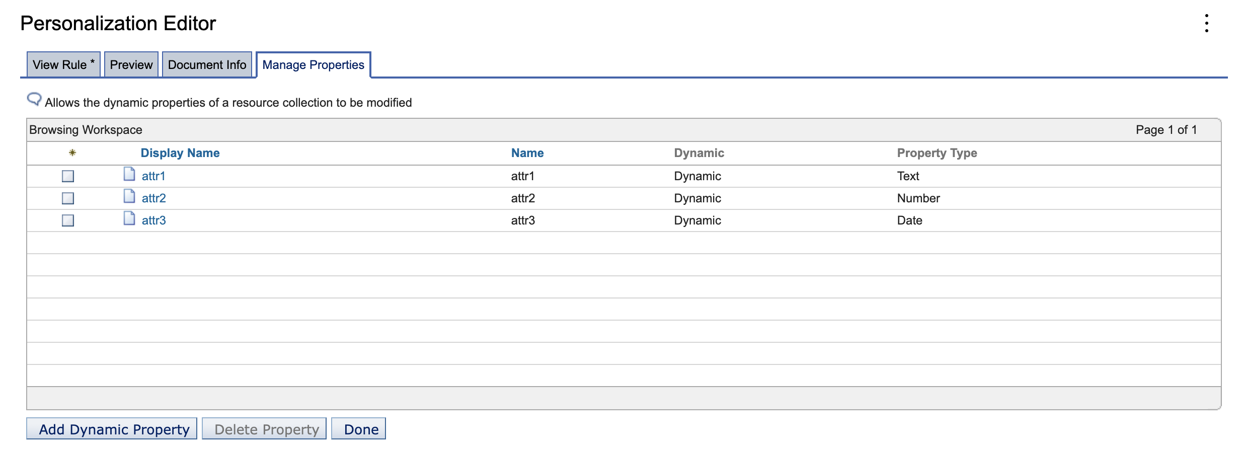 PZN Get Action Count dynamic properties