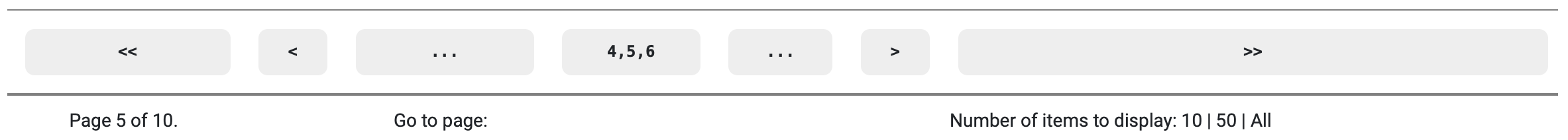 Examples of the two page navigation elements that produce a page navigation system