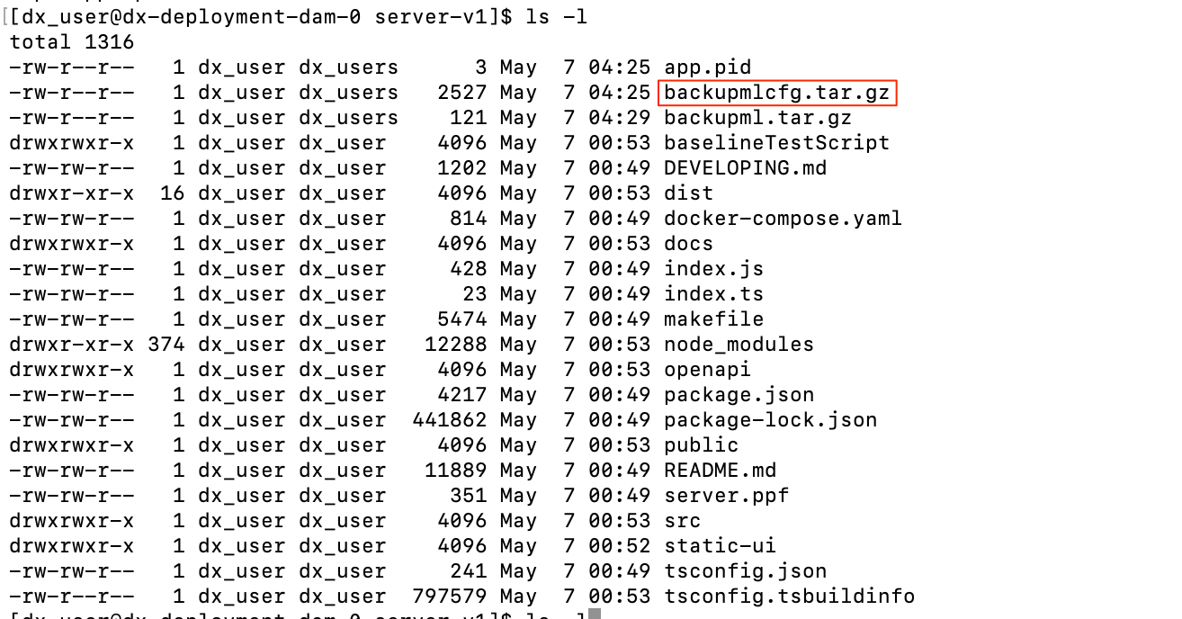 Backup and restore DAM media example 2