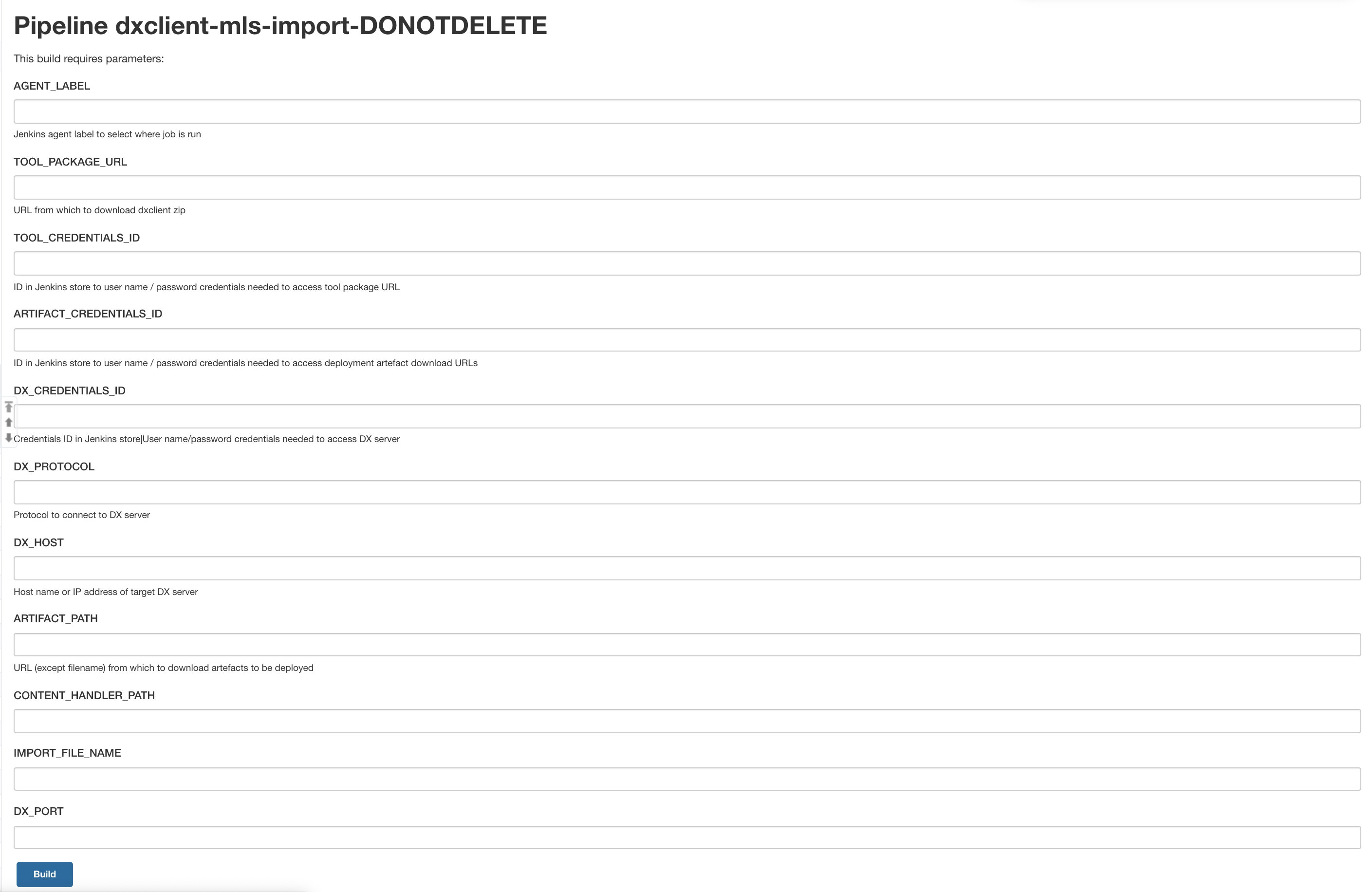 DXClient MLS import pipeline sample