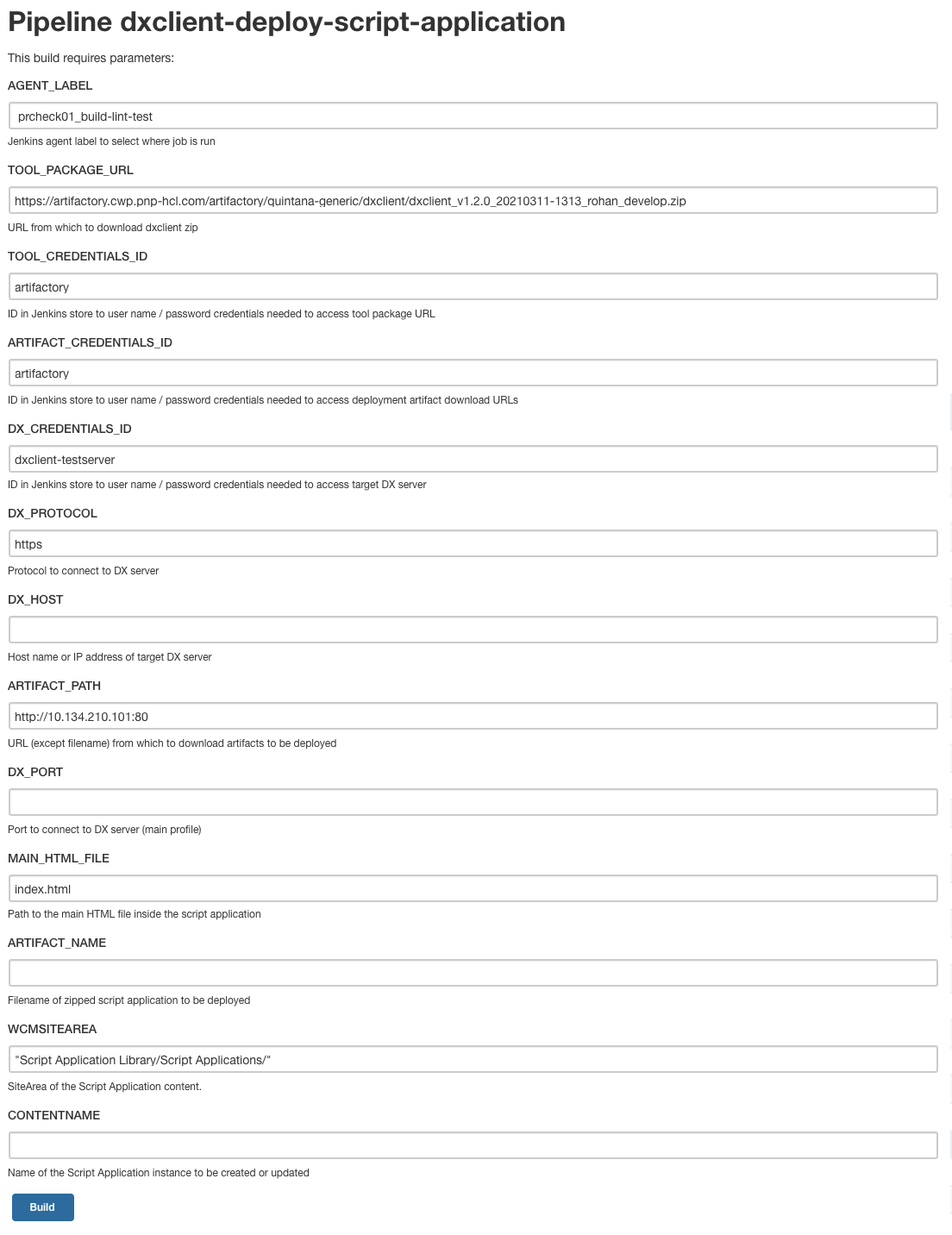 Sample Pipelines for use with HCL DXClient and Automation servers - HCL ...
