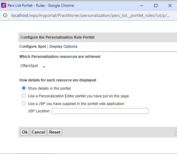 PersListPortlet set Pzn_offersSpot