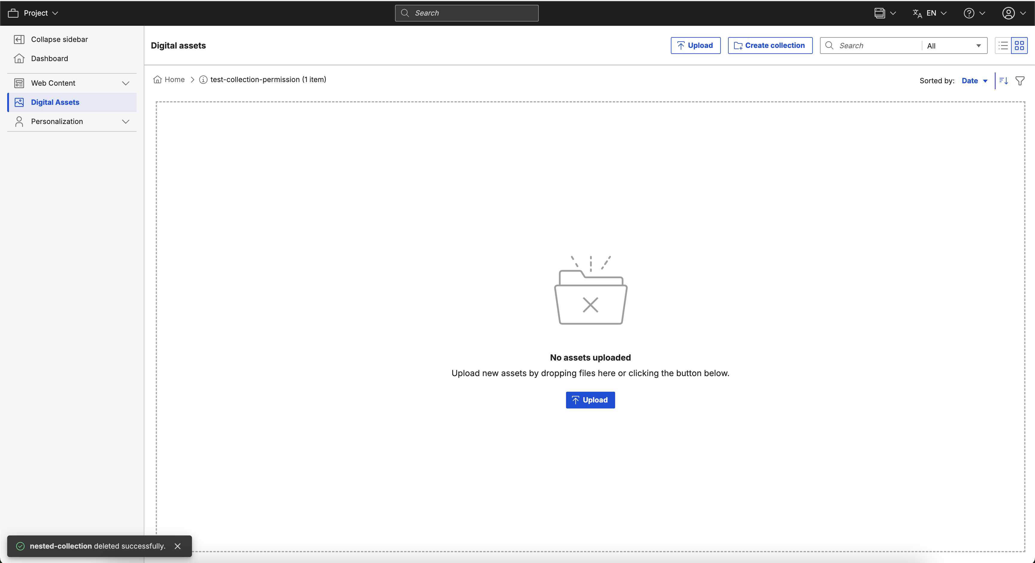 DAM Remove Inherited Permission for User