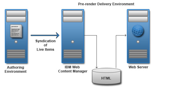 Pre-render delivery environment