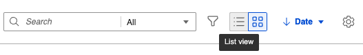 Open view options