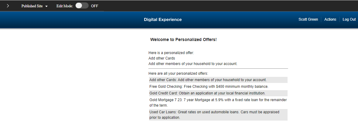 Logged in as scott