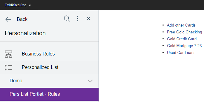 Offers Spot list
