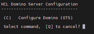 Domino Server Configuration 1