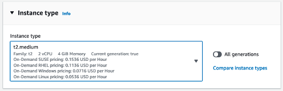 AWS EC2 Choose Type