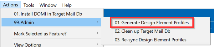 Generate Design Element Profiles Action
