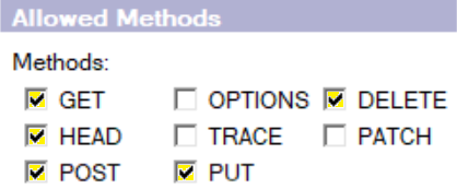 image of website allowed http methods