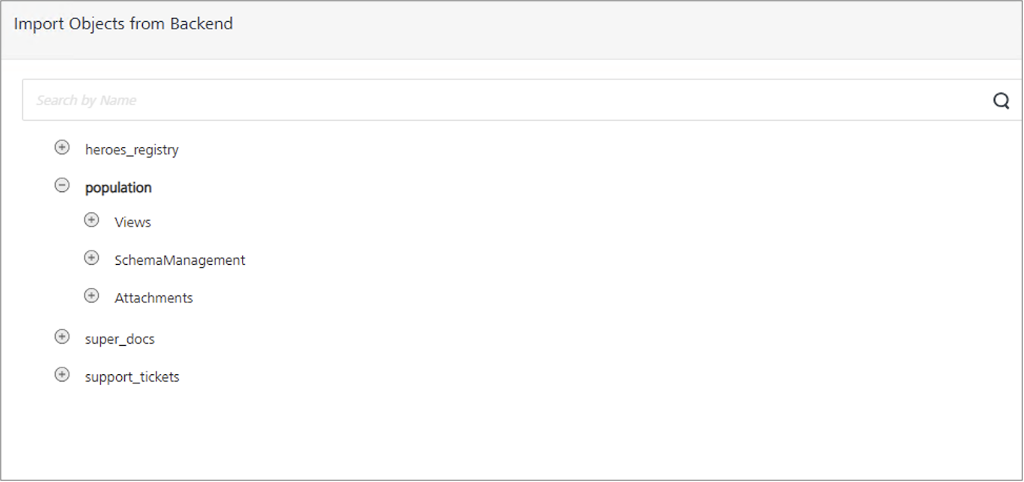 Import Objects from Backend