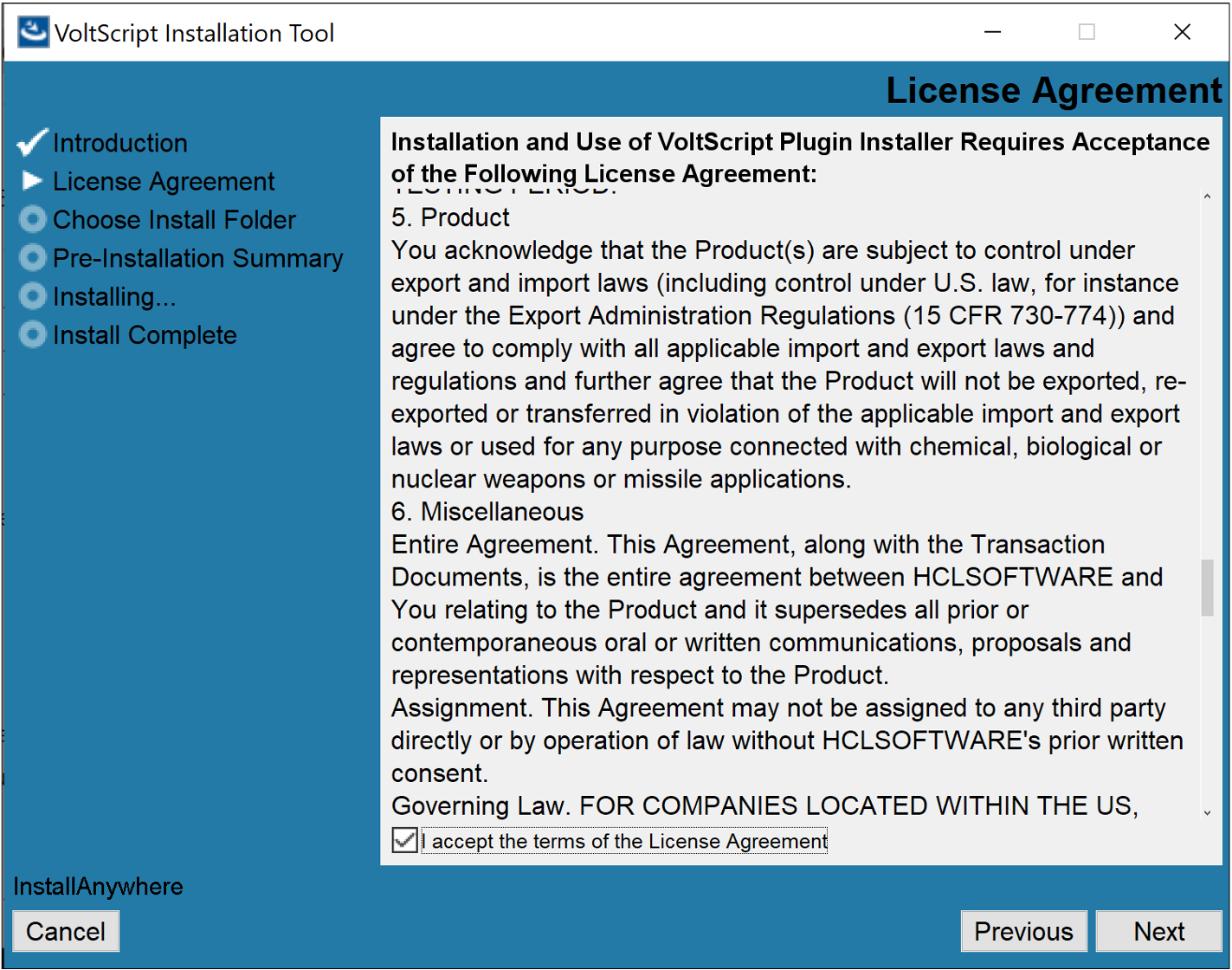 License Agreement