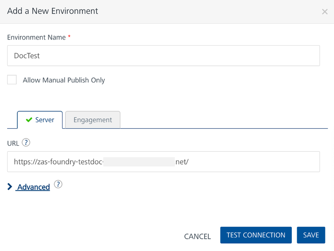 Add Environment