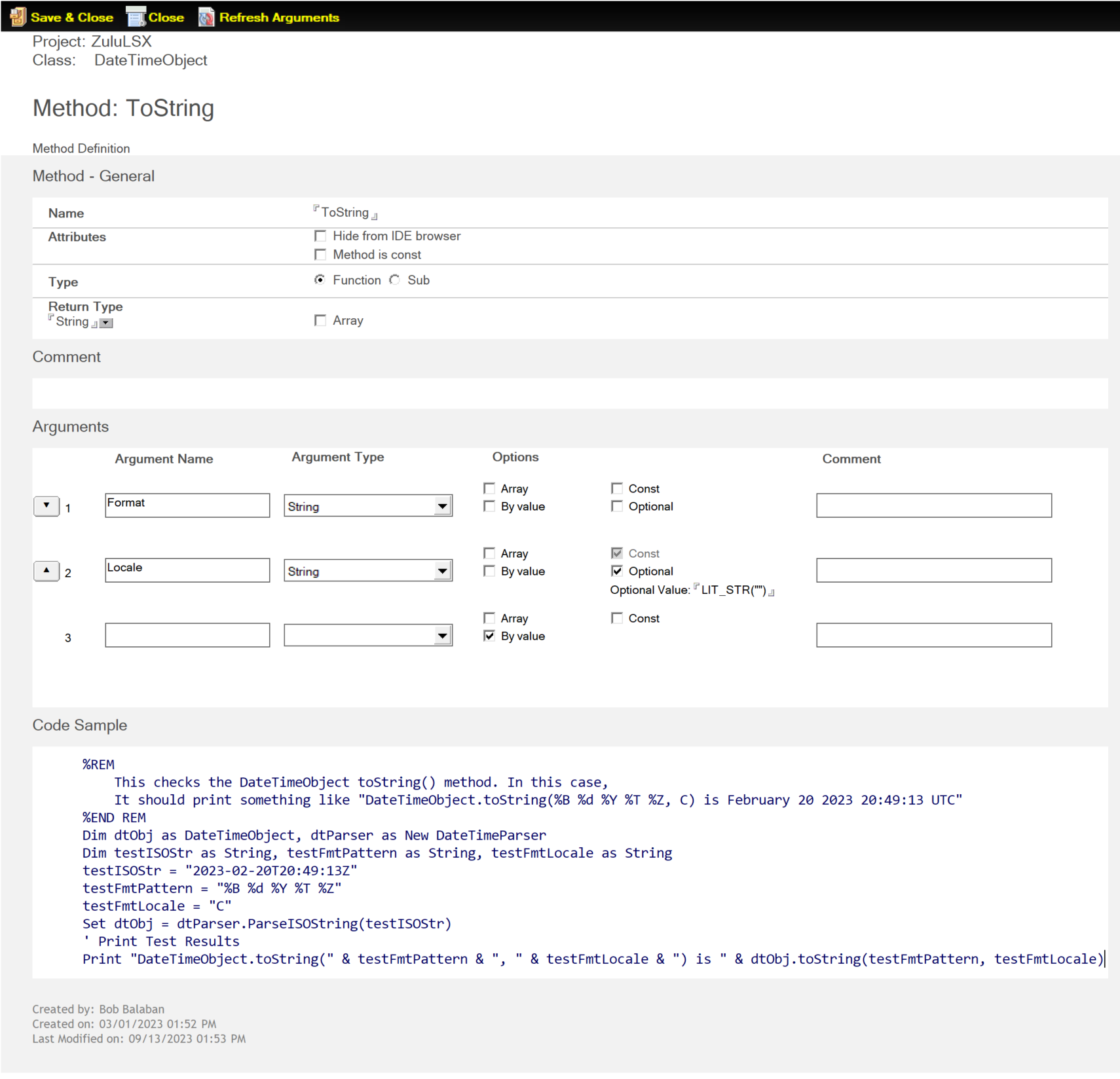 VSID VSE Method Form