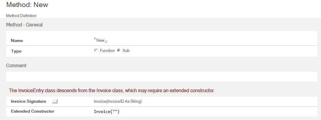 VSE Class - Derivation