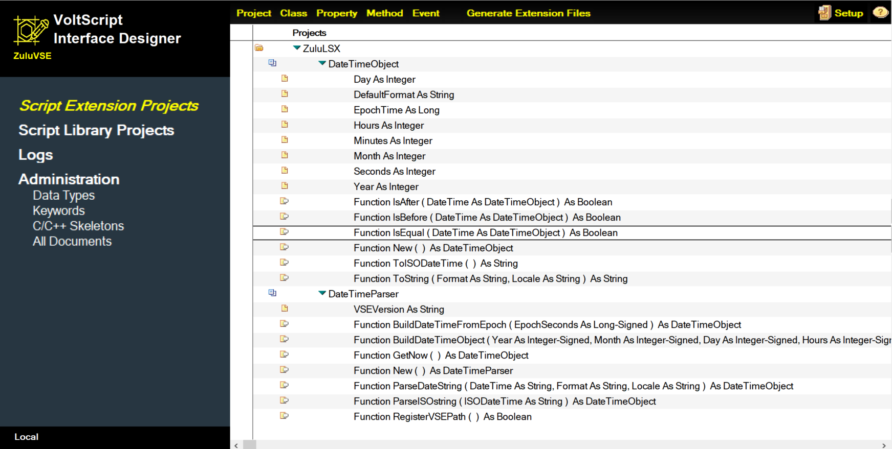 VSID VSE Projects View