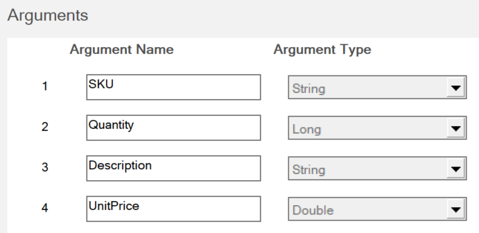 Sample Library - AddEntry Arguments