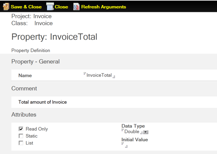 Sample Library - InvoiceTotal Property