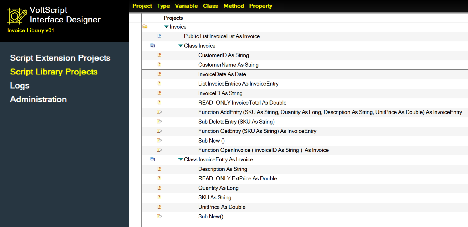 Sample Library - View