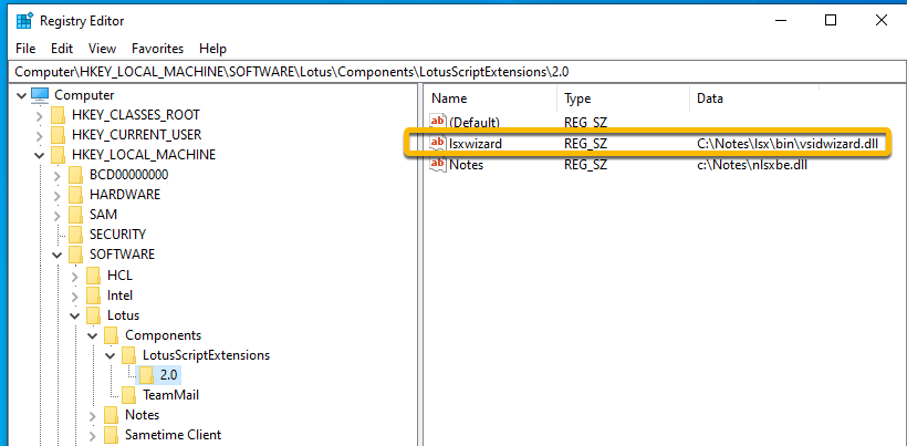 Registry Editor sample